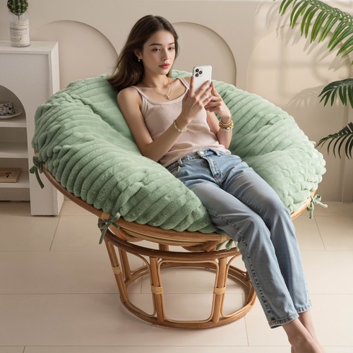Papasan cushion cover ties - cushion,