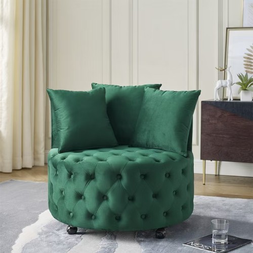 Velvet upholstered swivel - velvet,