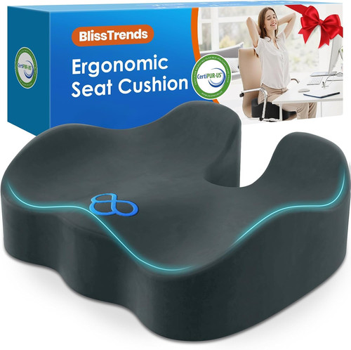Black memory foam seat - black,